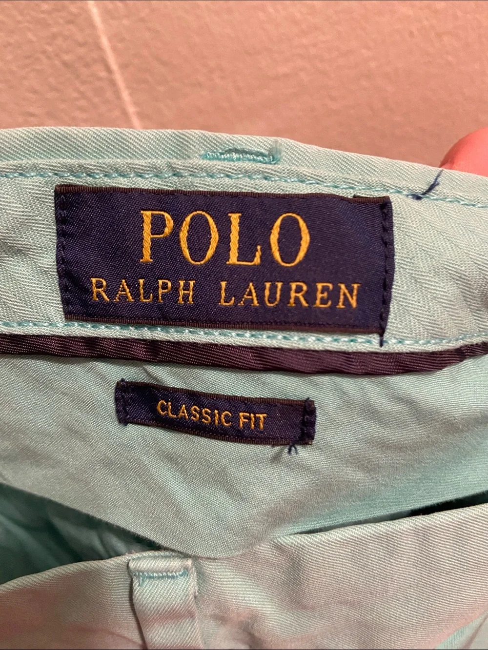 Polo by Ralph Lauren Teal Flat-Front Men's Shorts